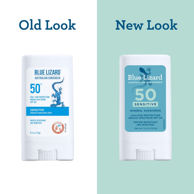 BLUE LIZARD Sensitive Mineral Sunscreen Stick with Zinc Oxide, SPF 50+, Water Resistant, UVA UVB Protection Easy to Apply, Fragrance Free, 0.5 Oz - Image 4